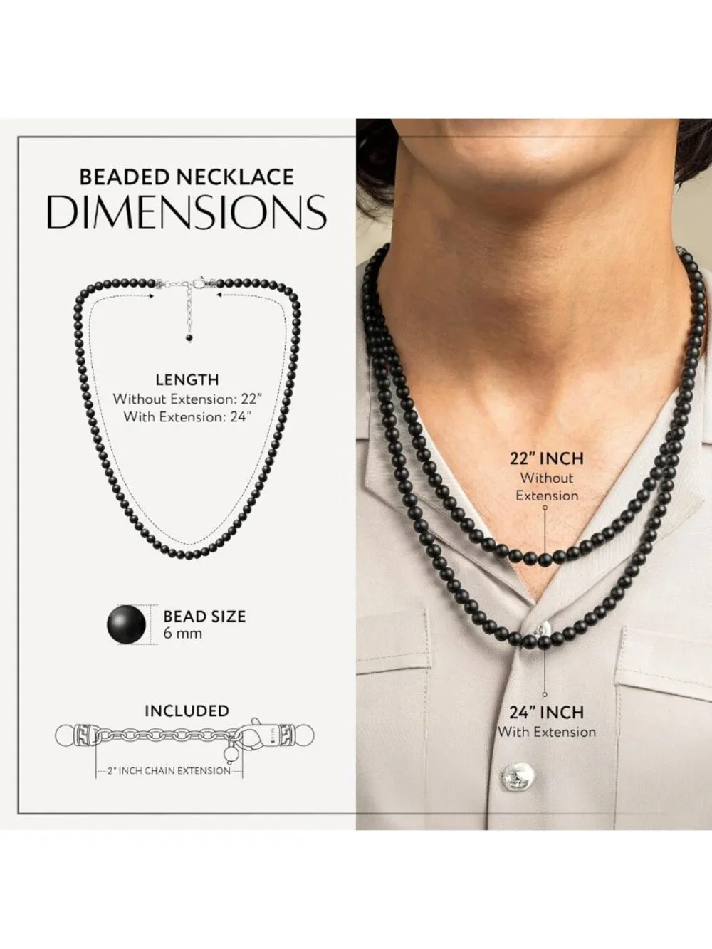 Artisan Handcrafted Men's Stone Necklace - Premium Quality, Unique Design